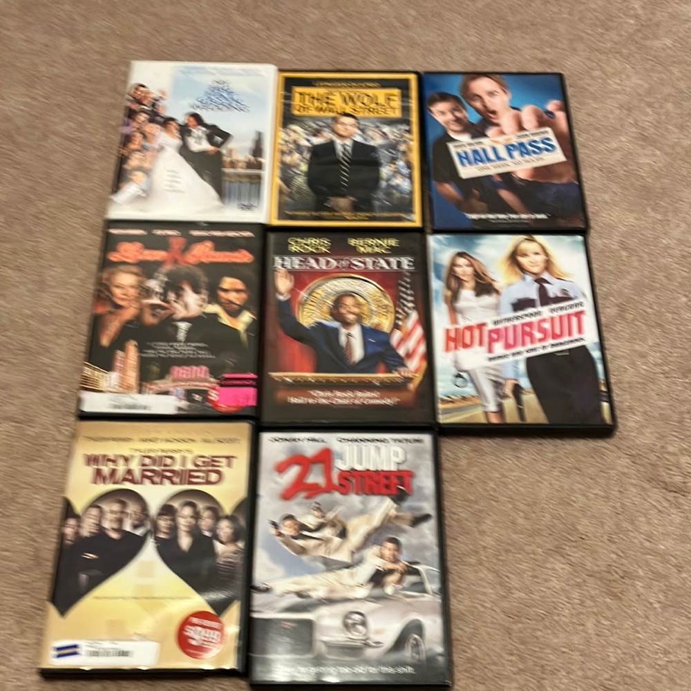 8 DVDs